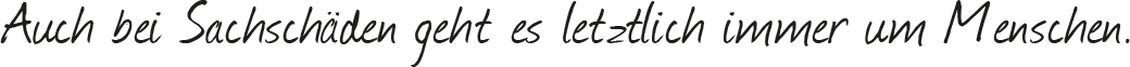 Auch bei Sachschäden geht es letztlich immer um Menschen. Auch bei Sachschäden geht es letztlich immer um Menschen.